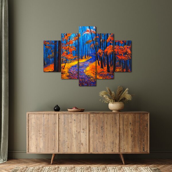 Slika jesenskega gozda (150x105 cm)