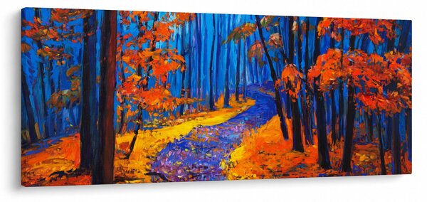 Slika jesenskega gozda (120x50 cm)