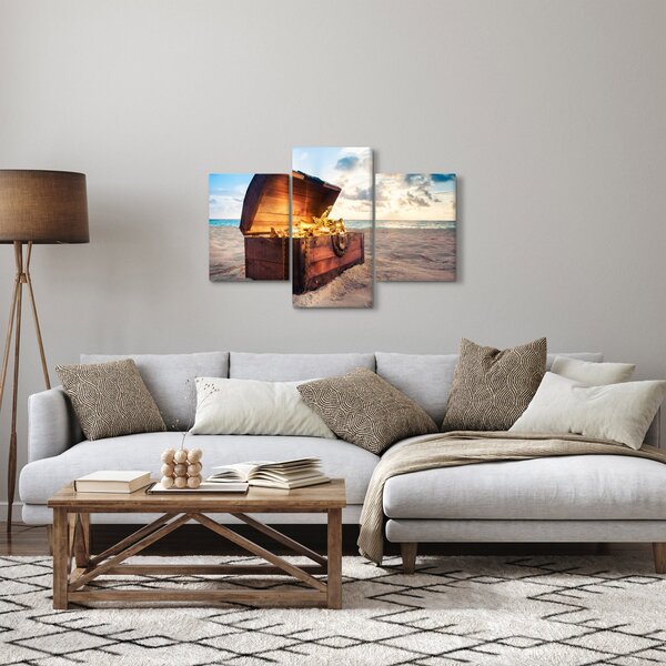 Slika - Zaklad na plaži (90x60 cm)