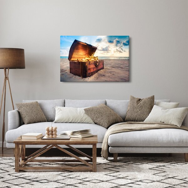 Slika - Zaklad na plaži (90x60 cm)