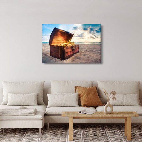Slika - Zaklad na plaži (90x60 cm)