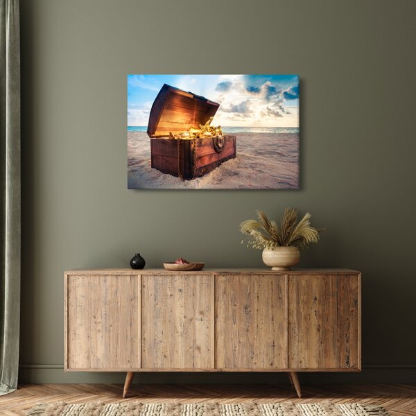 Slika - Zaklad na plaži (90x60 cm)
