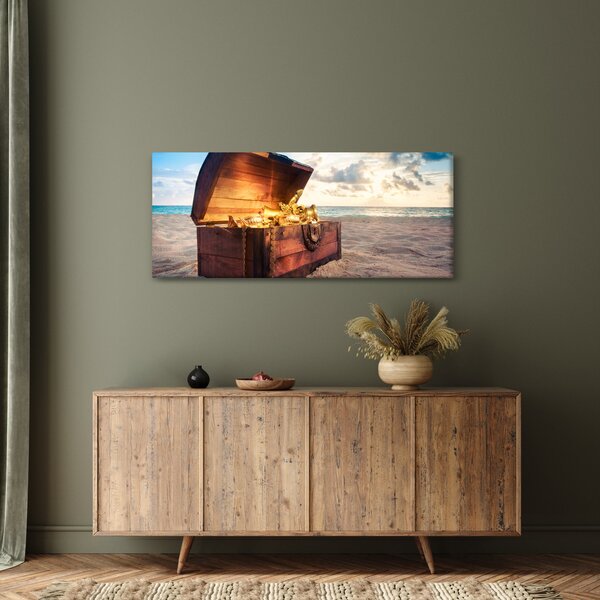 Slika - Zaklad na plaži (120x50 cm)