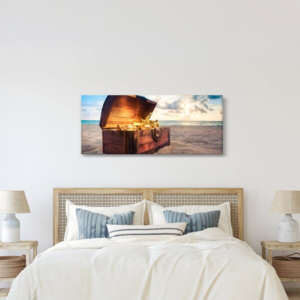 Slika - Zaklad na plaži (120x50 cm)