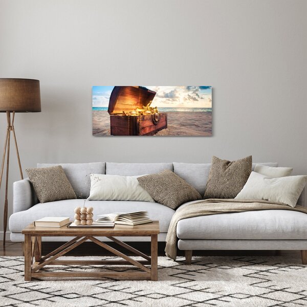 Slika - Zaklad na plaži (120x50 cm)
