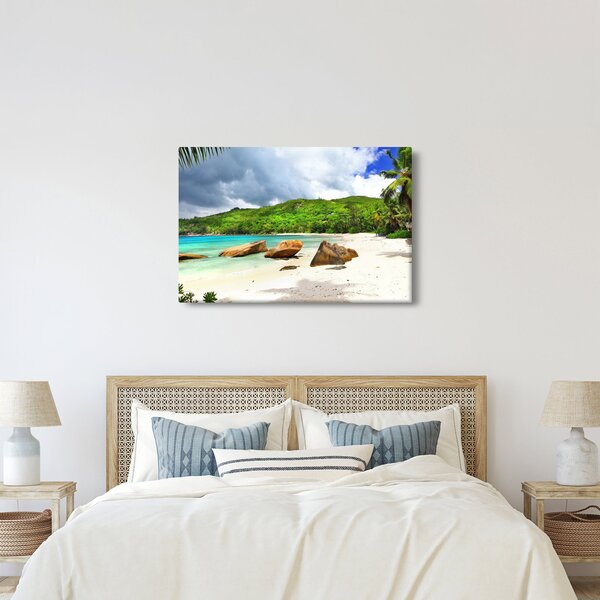Slika - Sejšeli, plaža Takamaka (90x60 cm)