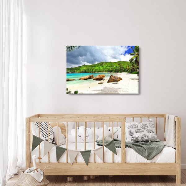 Slika - Sejšeli, plaža Takamaka (90x60 cm)