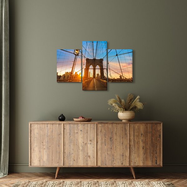 Slika - Brooklynski most, Manhattan, New York (90x60 cm)