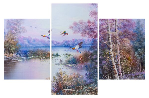 Slika - Jesen prihaja, oljna slika (90x60 cm)
