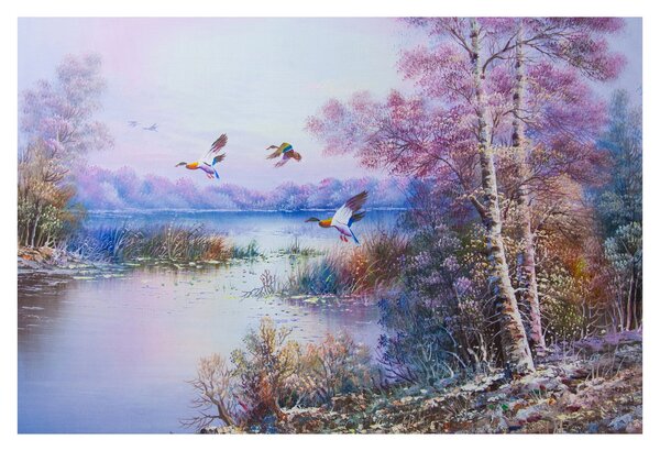 Slika - Jesen prihaja, oljna slika (90x60 cm)
