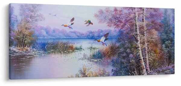 Slika - Jesen prihaja, oljna slika (120x50 cm)