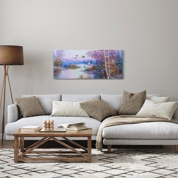 Slika - Jesen prihaja, oljna slika (120x50 cm)