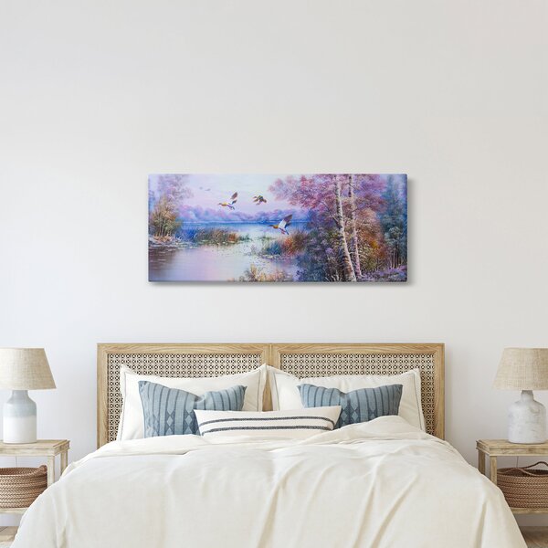 Slika - Jesen prihaja, oljna slika (120x50 cm)