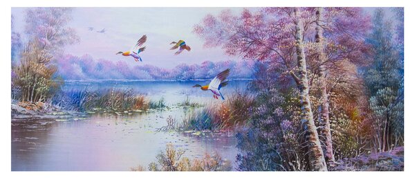 Slika - Jesen prihaja, oljna slika (120x50 cm)