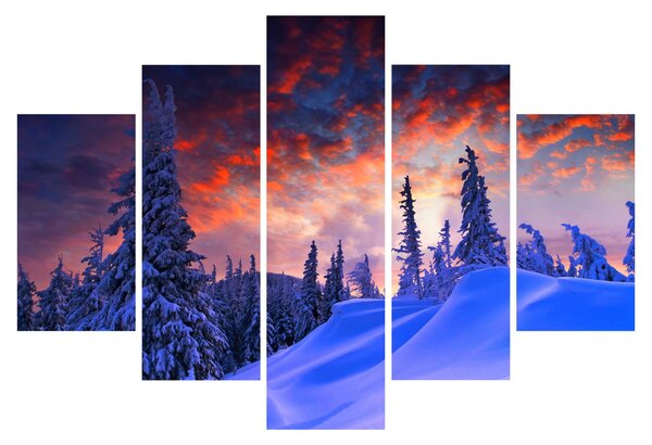 Slika - Zimski somrak (150x105 cm)