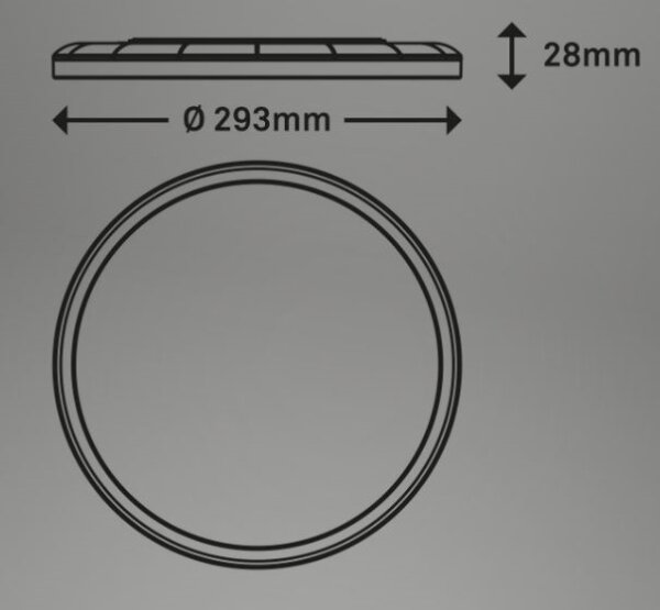 Briloner 7079-015 - LED Prigušiva svjetiljka SLIM LED/18W/230V 2700-6500K + DU