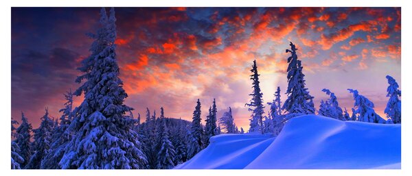 Slika - Zimski somrak (120x50 cm)