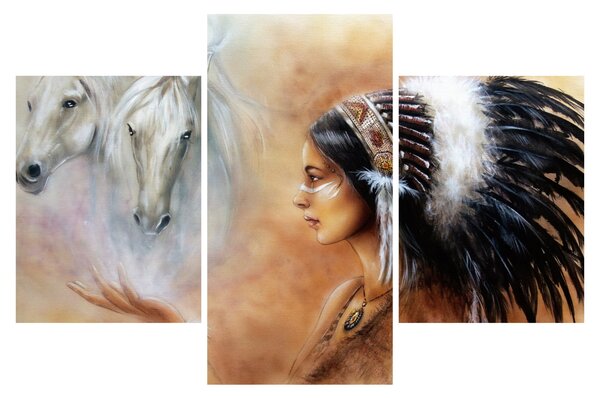 Slika - Magija Indijancev (90x60 cm)