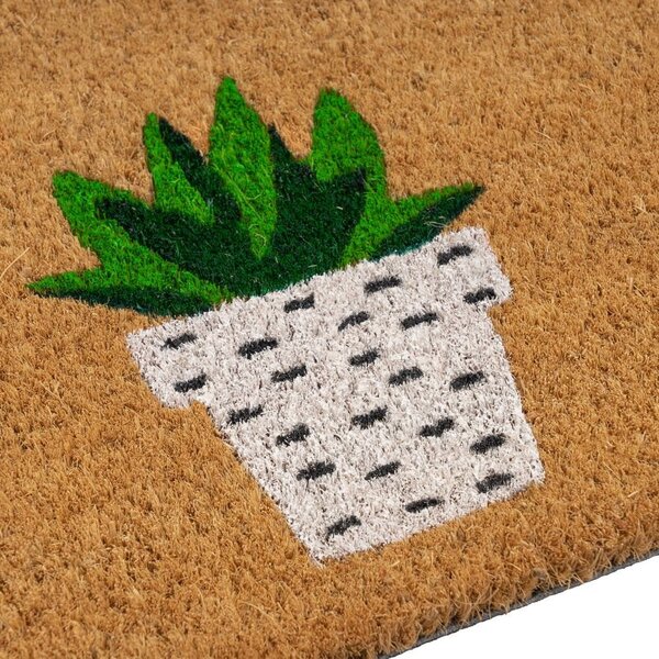 Otirač od kokosovih vlakana 25x75 cm Cactus – Casa Selección