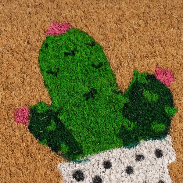 Otirač od kokosovih vlakana 25x75 cm Cactus – Casa Selección