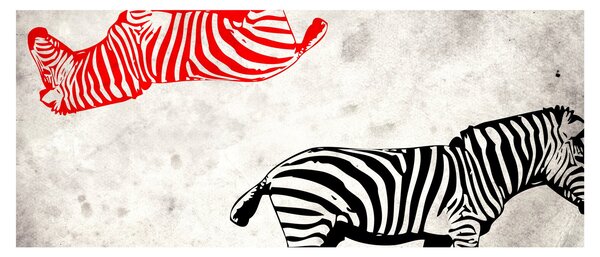 Slika - Zebre (120x50 cm)