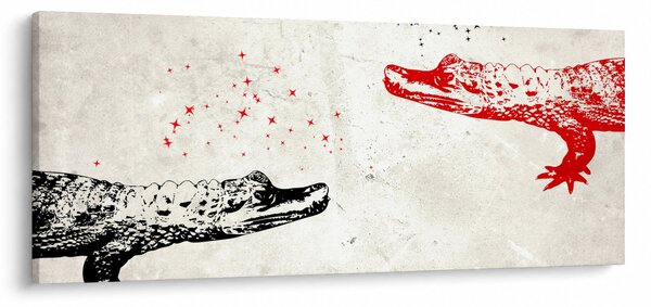 Slika - Krokodili (120x50 cm)