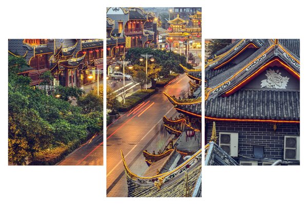 Slika - Qintai Road, Chengdu, Kitajska (90x60 cm)