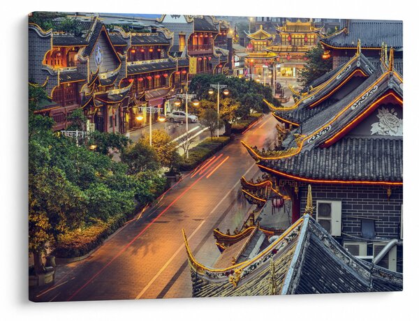 Slika - Qintai Road, Chengdu, Kitajska (70x50 cm)