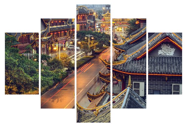 Slika - Qintai Road, Chengdu, Kitajska (150x105 cm)