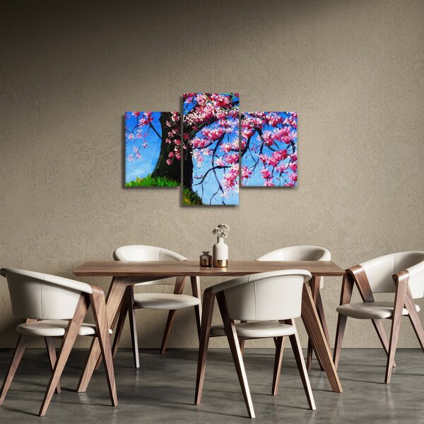 Podoba naslikanega češnjevega cveta (90x60 cm)
