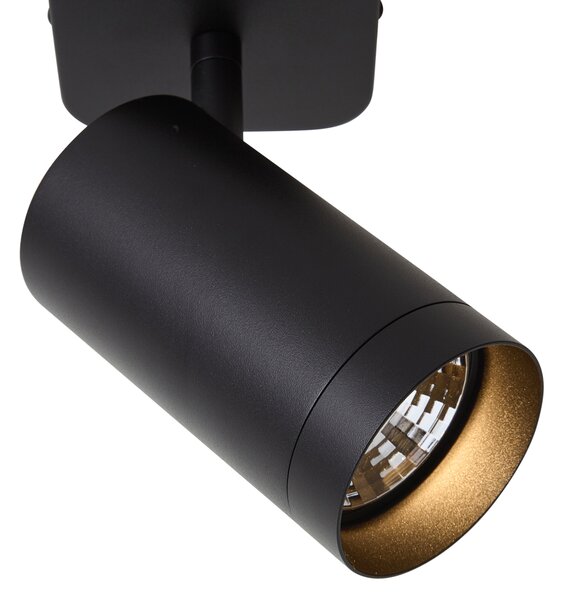 Moderna stropna svjetiljka crna GU10 70mm - Jeana Luxe