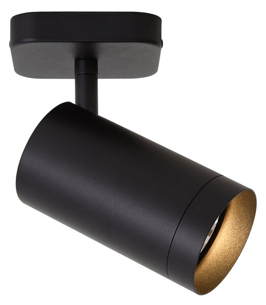 Moderna stropna svjetiljka crna GU10 70mm - Jeana Luxe