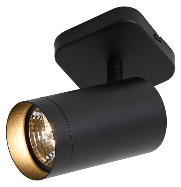 Moderna stropna svjetiljka crna GU10 70mm - Jeana Luxe