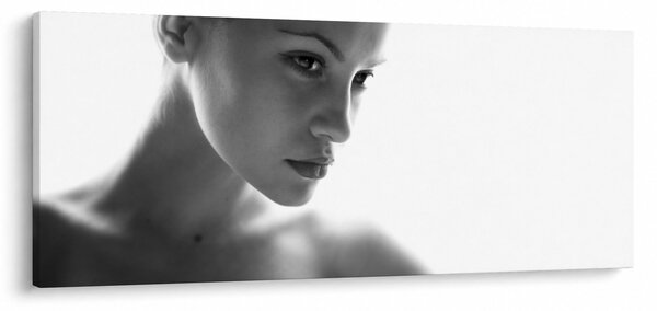 Slika - Črno-beli portret ženske (120x50 cm)