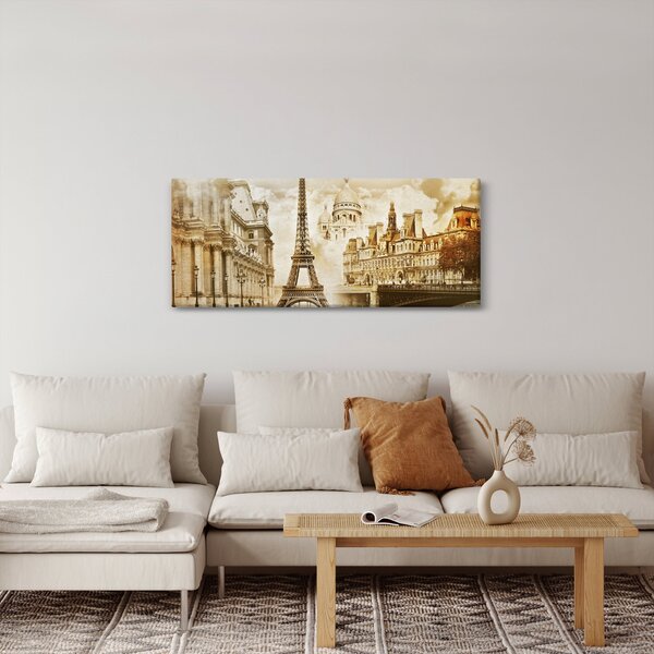 Slika - Pariški spomeniki (120x50 cm)