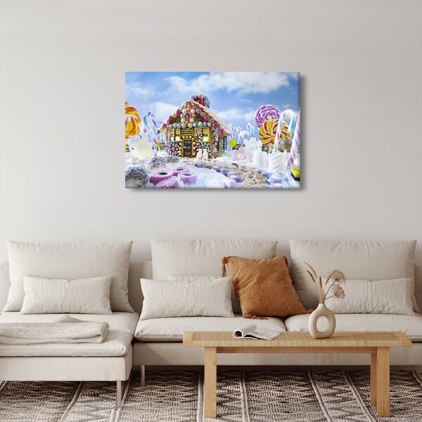 Slika - Hiška iz medenjakov (90x60 cm)