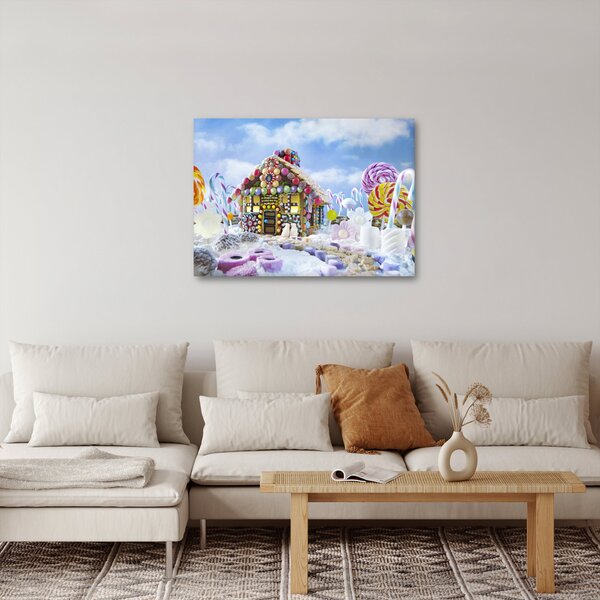 Slika - Hiška iz medenjakov (70x50 cm)