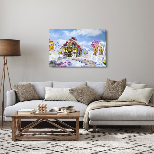 Slika - Hiška iz medenjakov (90x60 cm)