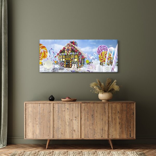 Slika - Hiška iz medenjakov (120x50 cm)