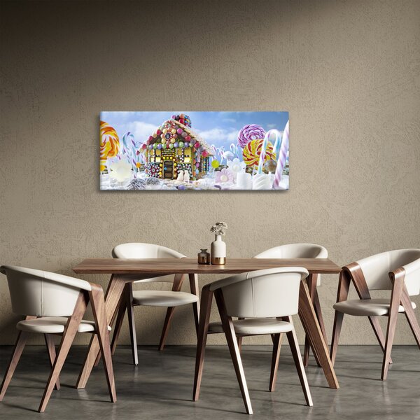 Slika - Hiška iz medenjakov (120x50 cm)