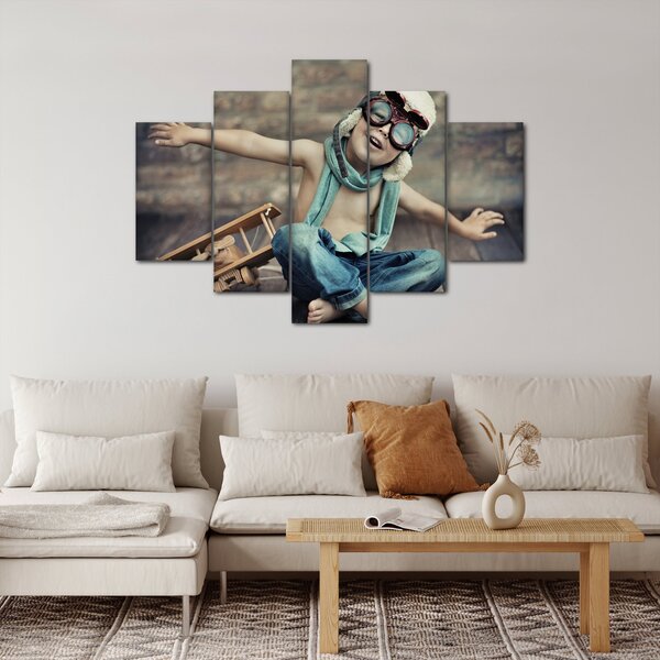 Slika - Mladi letalec (150x105 cm)