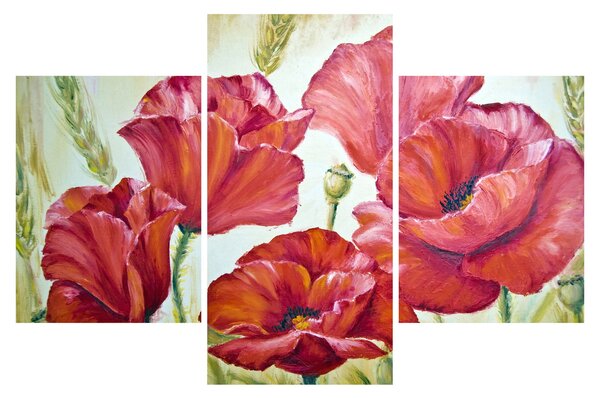 Slika - Cvetovi maka (90x60 cm)