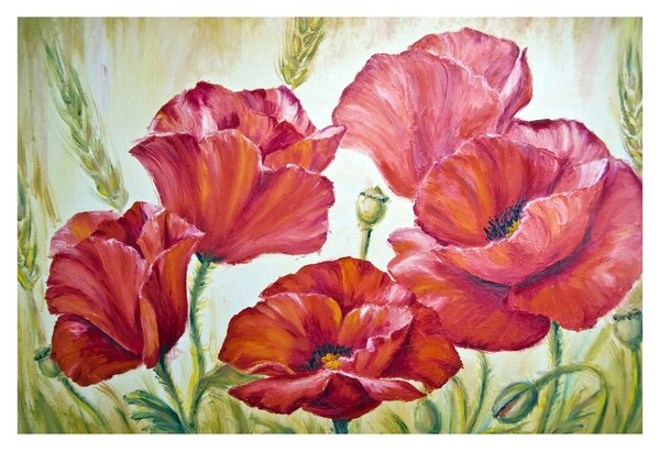 Slika - Cvetovi maka (90x60 cm)