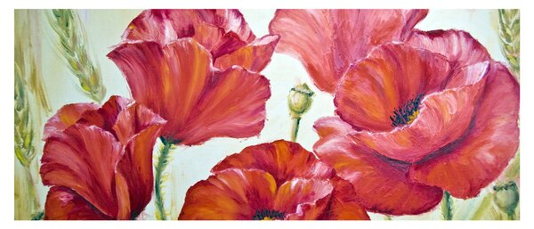 Slika - Cvetovi maka (120x50 cm)