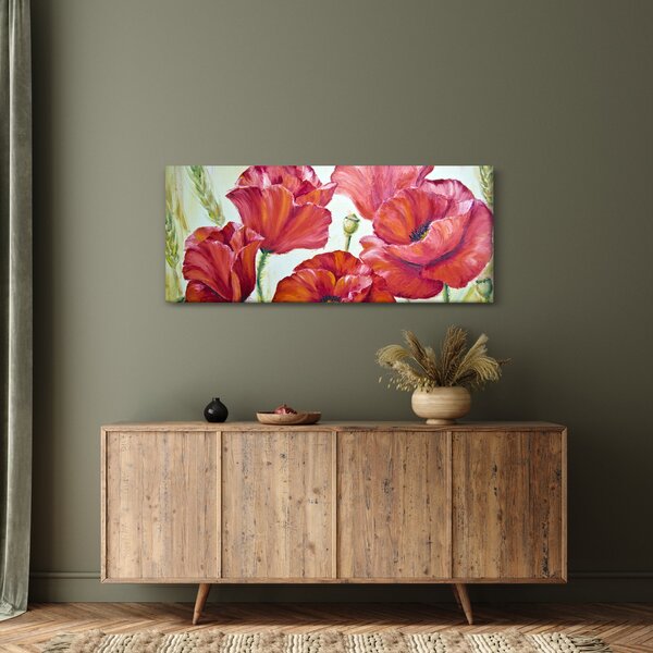 Slika - Cvetovi maka (120x50 cm)