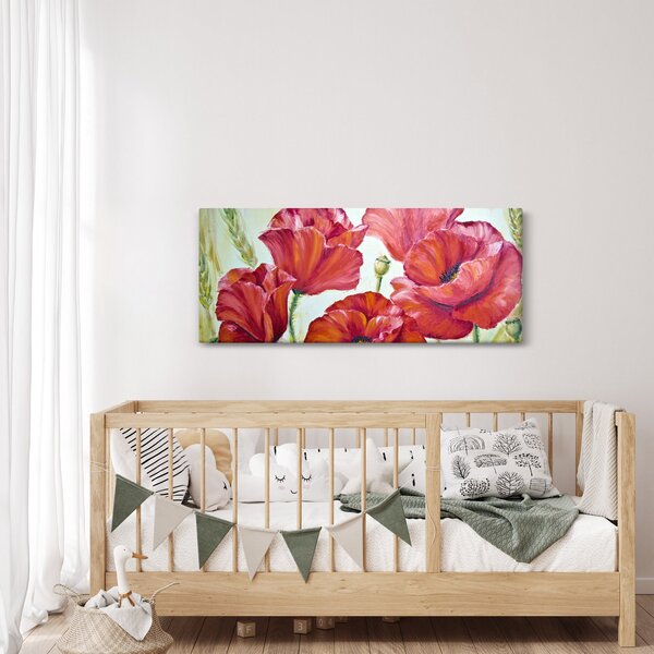 Slika - Cvetovi maka (120x50 cm)