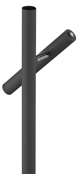 HELL LED stolna lampa Streak-B, punjiva, visina 50 cm, crna, metal, prigušiva, Crno, Dnevni boravak/blagovaonica, Metal