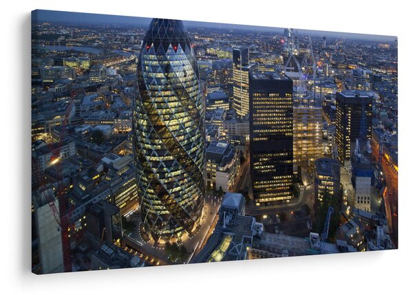 Slika - Večerna panorama Londona (90x60 cm)