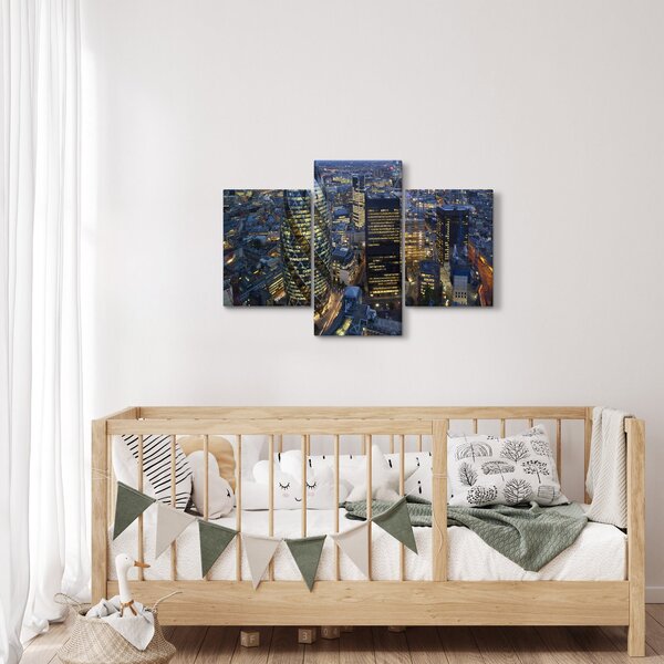 Slika - Večerna panorama Londona (90x60 cm)