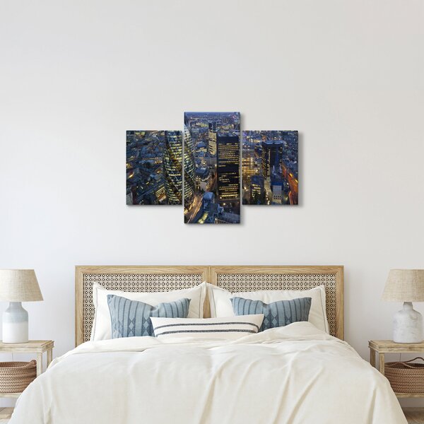 Slika - Večerna panorama Londona (90x60 cm)